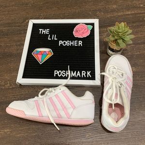 K-Swiss Pink & White Kids Tennis Shoes Size 2.5